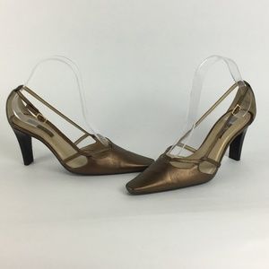 Unisa Womens Amalia Copper Canape 7.5 Heel Pump